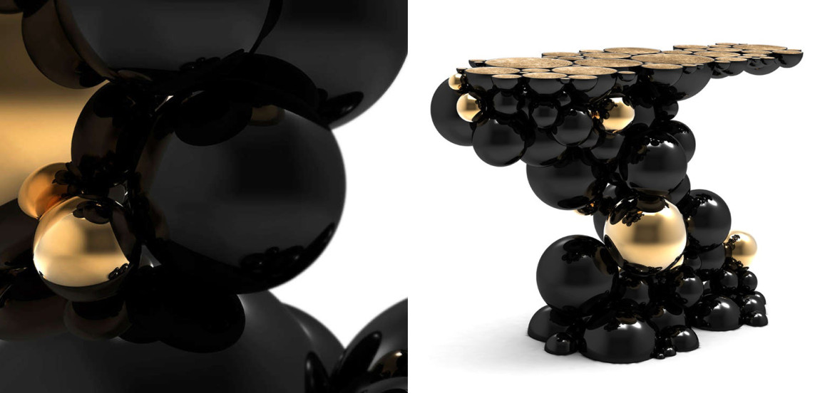 Консоль Newton Console by Boca do Lobo Studio Черный