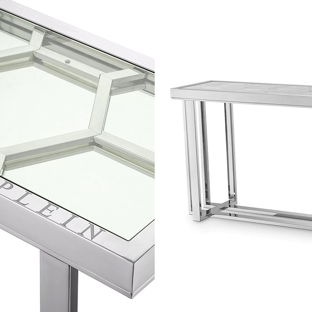 Консоль Philipp Plein Console Table Skeleton Chrome