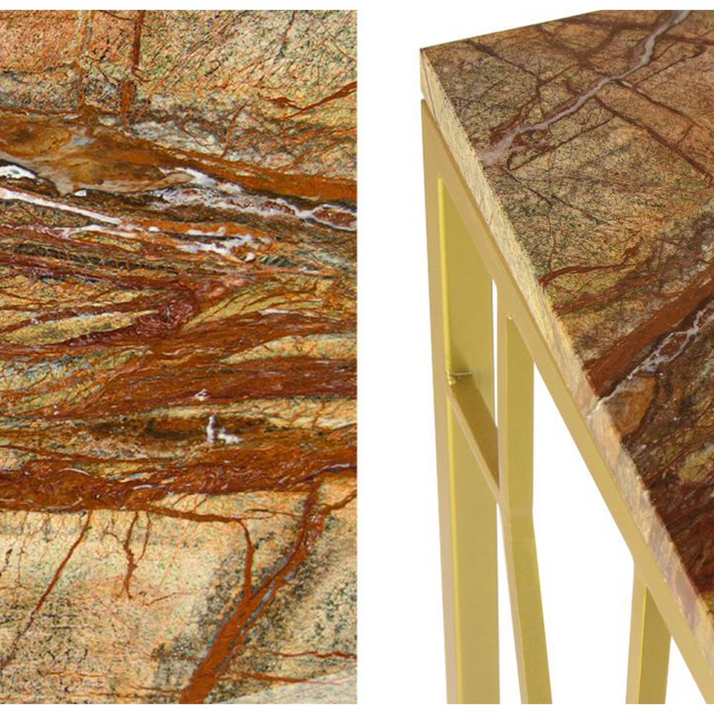 Консоль Rovigo Console коричневый мрамор