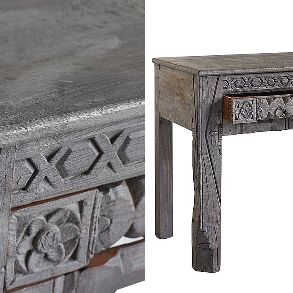 Консоль Sadhika Grey Mango Console
