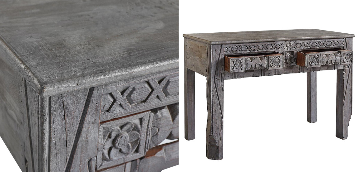 Консоль Sadhika Grey Mango Console