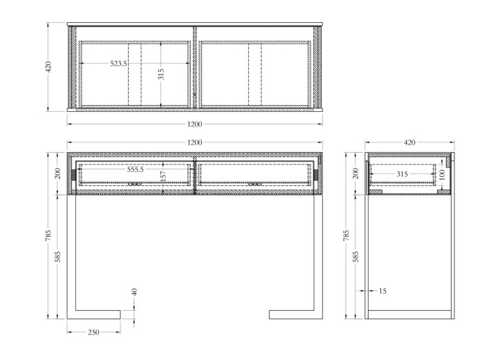 Консоль Sulawesi white