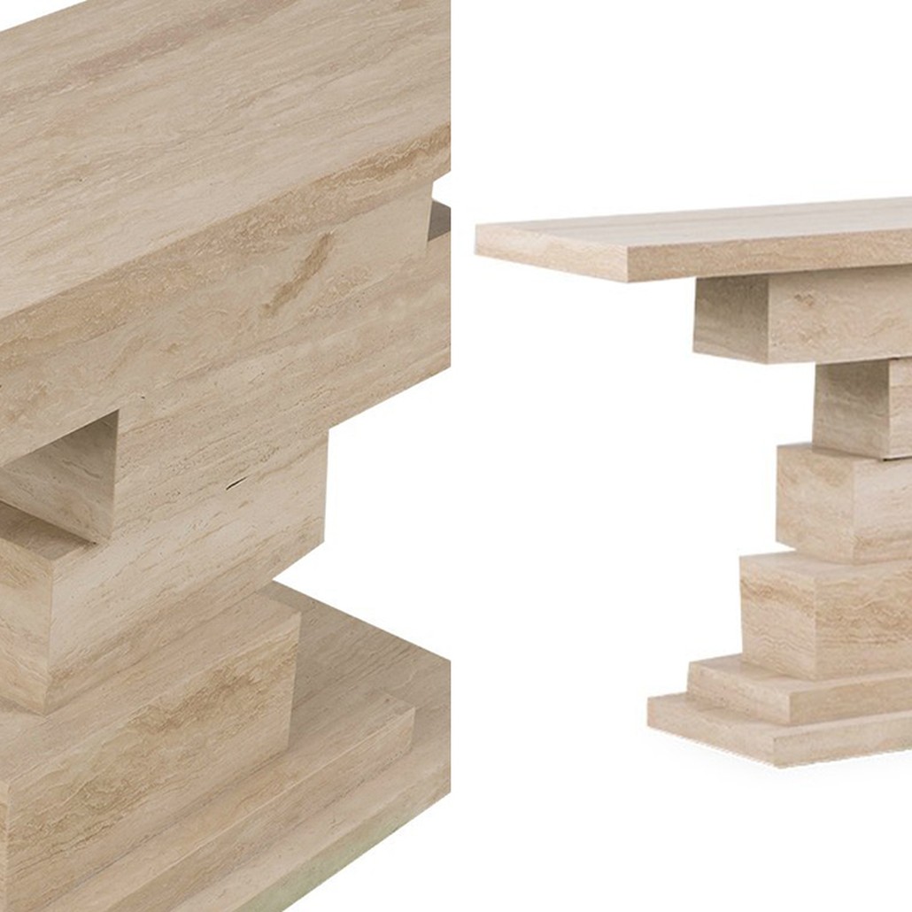 Консоль Taya Travertine Console