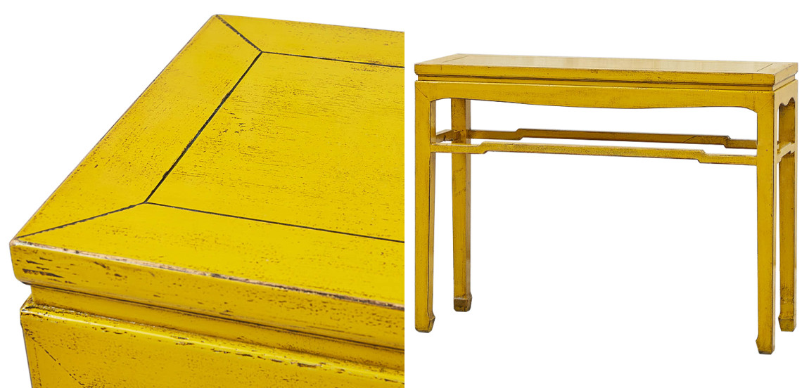 Консоль в китайском стиле из массива сосны Yellow Chinese Collection Console