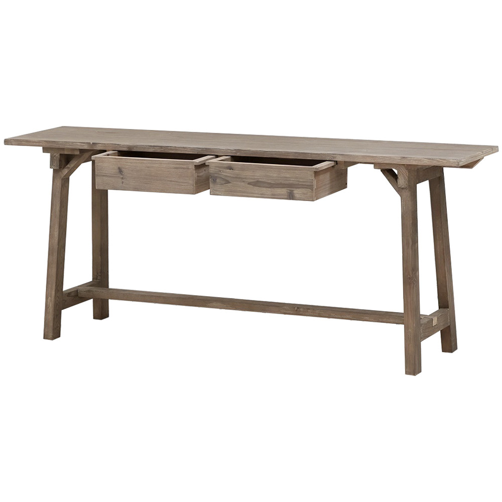 Консоль деревянная с ящиками Wood Jordan Console Table
