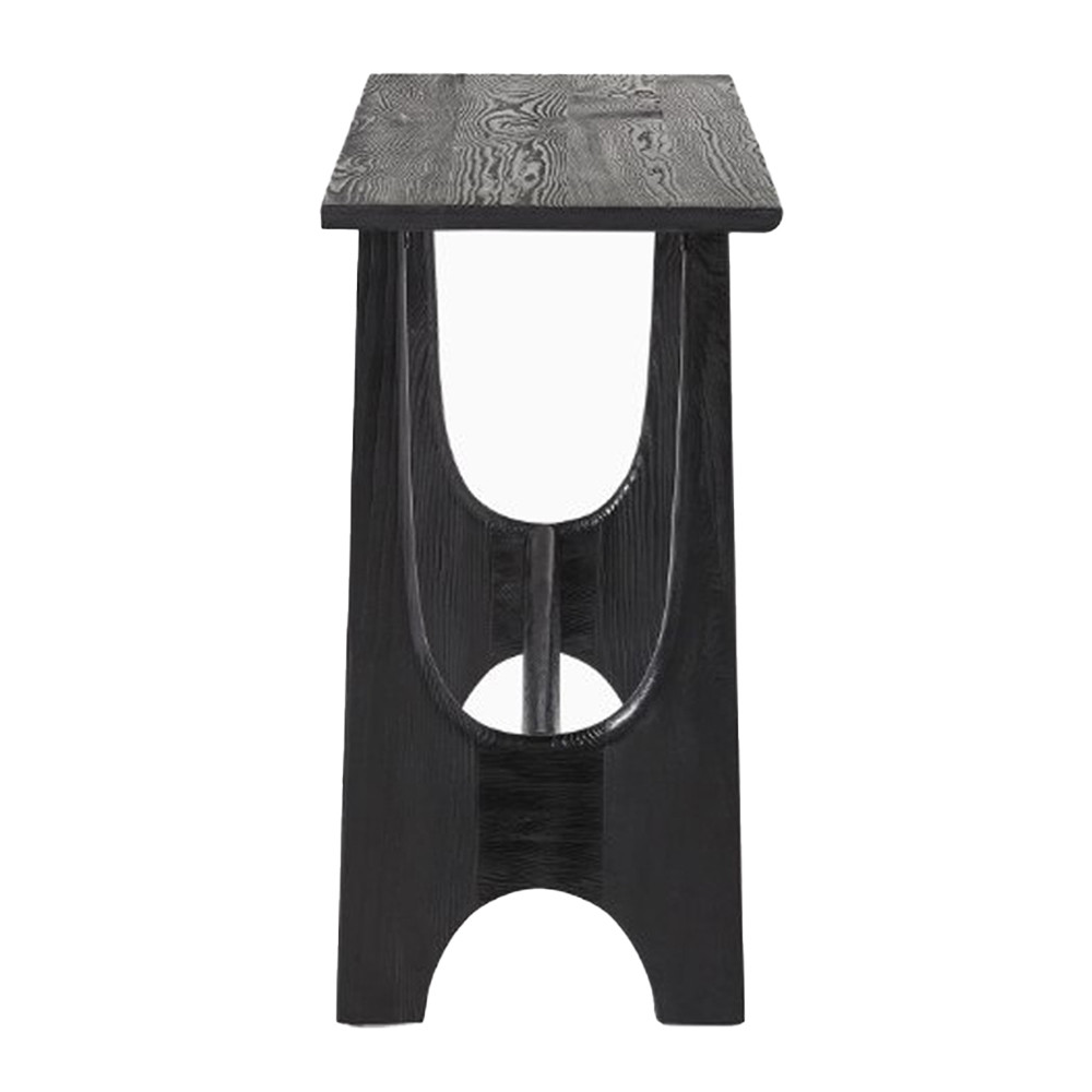 Консоль деревянная чёрная Black Tanner