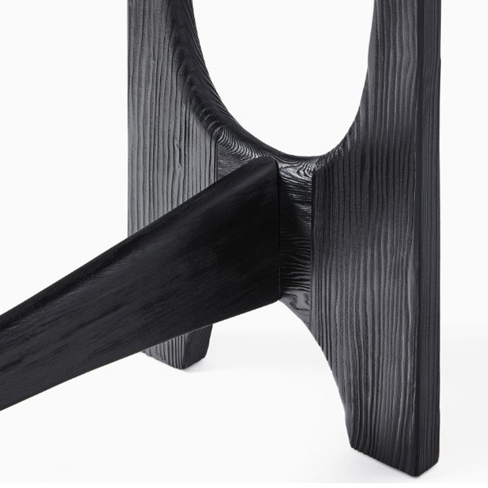 Консоль деревянная чёрная Black Tanner