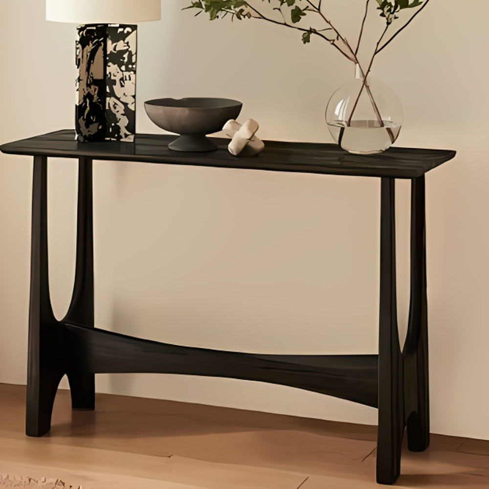 Консоль деревянная чёрная Black Tanner