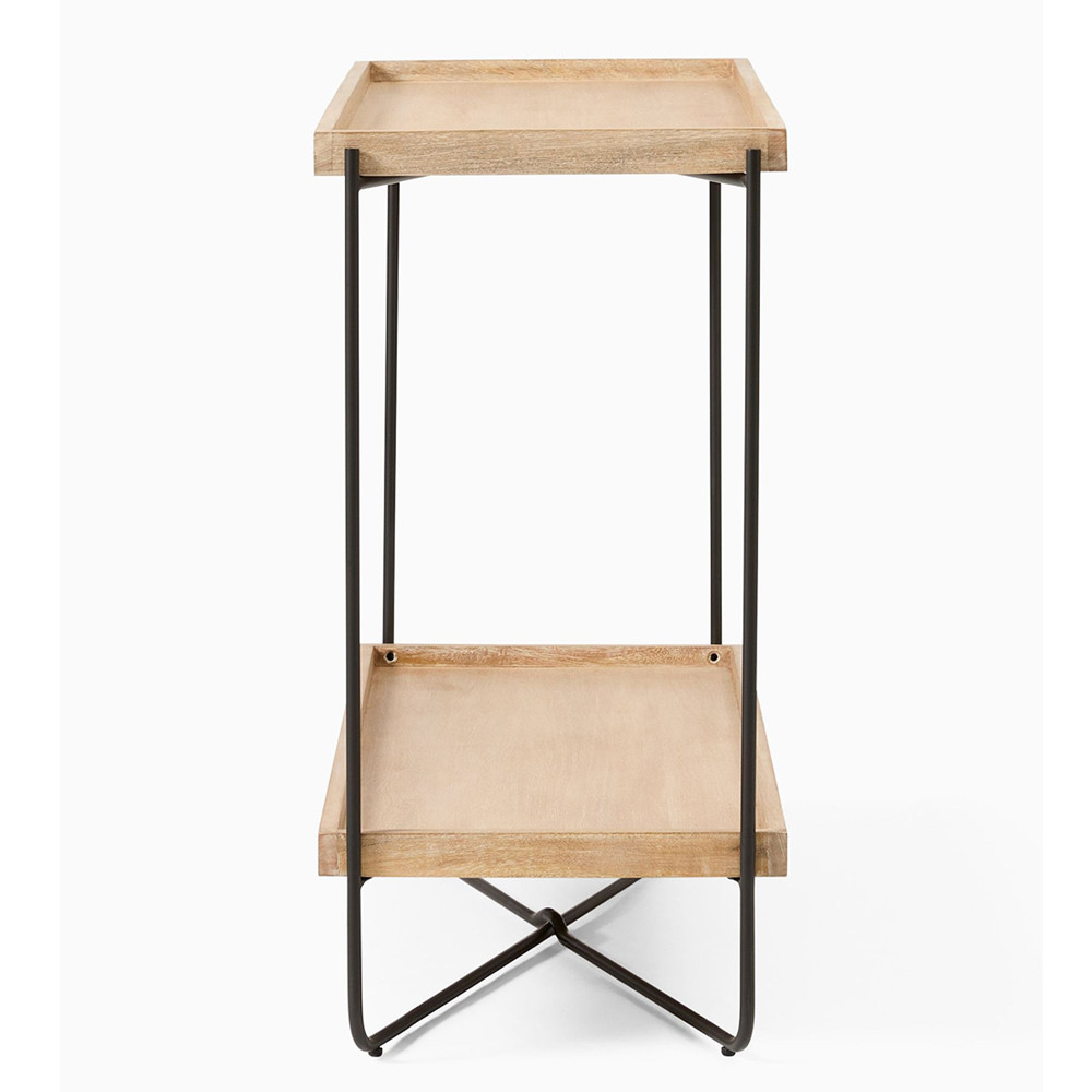 Консоль деревянной столешницей и полкой Wooden Table Top and Shelf