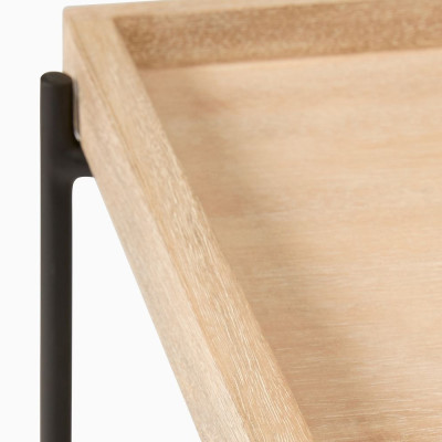 Консоль деревянной столешницей и полкой Wooden Table Top and Shelf