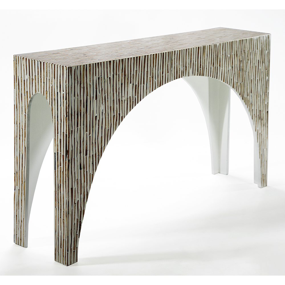 Консоль Дизайнерская Hasle Bone Inlay Console Beige