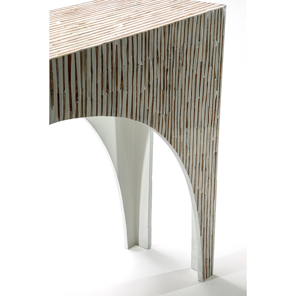 Консоль Дизайнерская Hasle Bone Inlay Console Beige