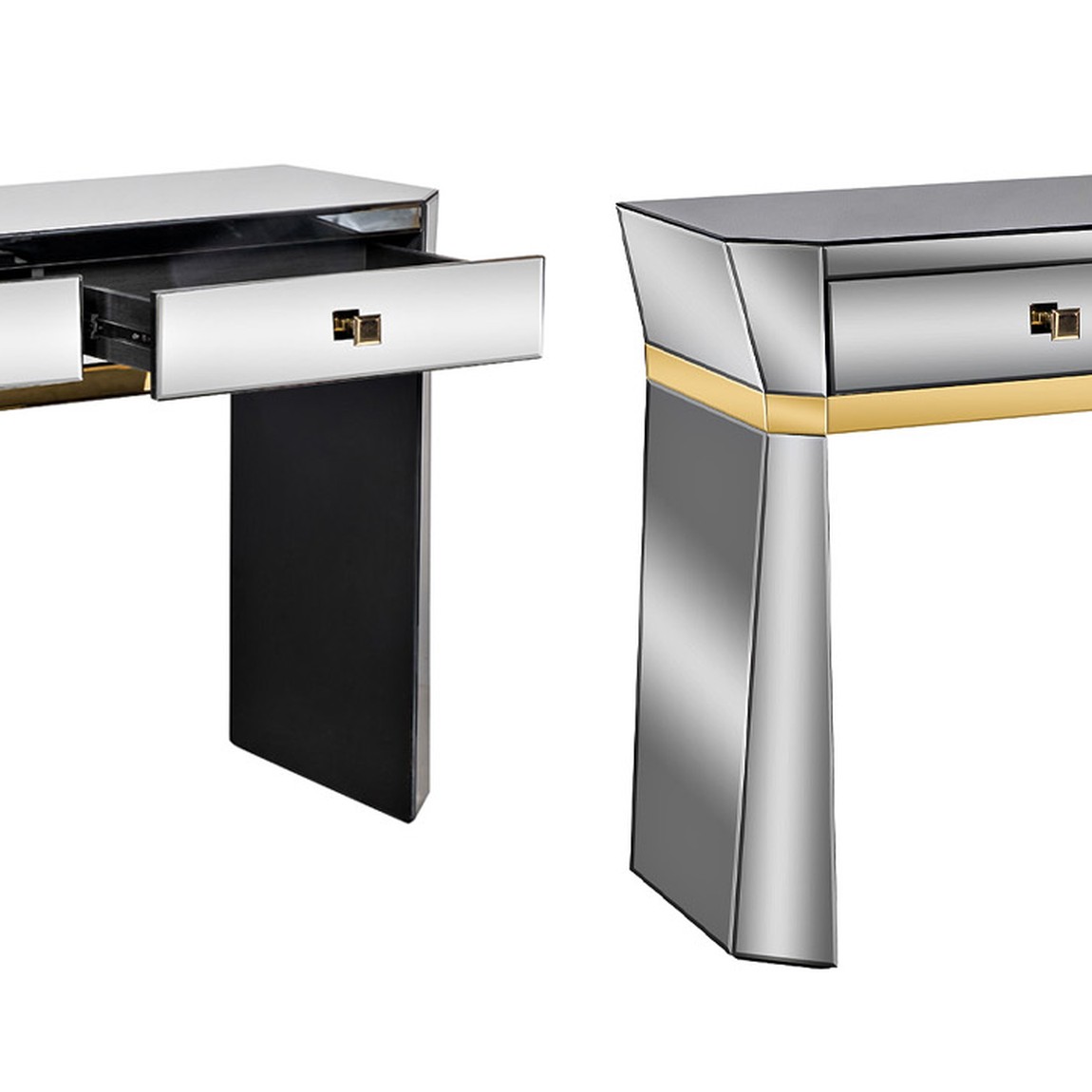 Консоль зеркальная Emiliano Mirrored Console
