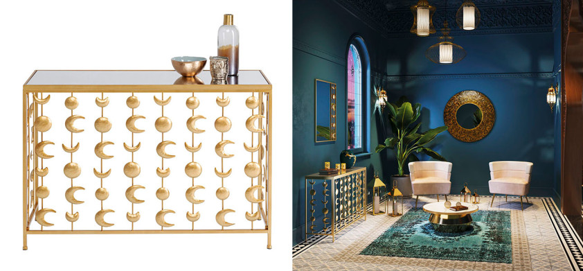 Консоль золотая луна Full Moon