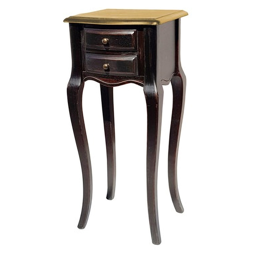 Консоль маленькая из массива березы с 2-мя ящиками в стиле прованс Vintage