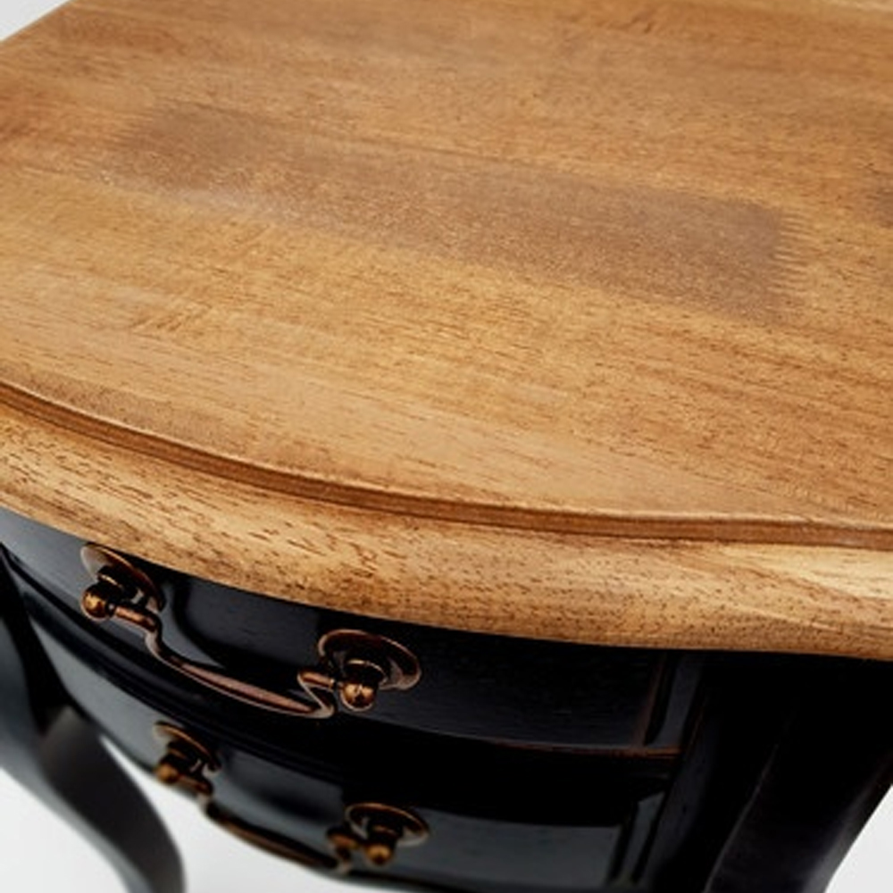 Консоль маленькая из массива березы с 2-мя ящиками в стиле прованс Vintage