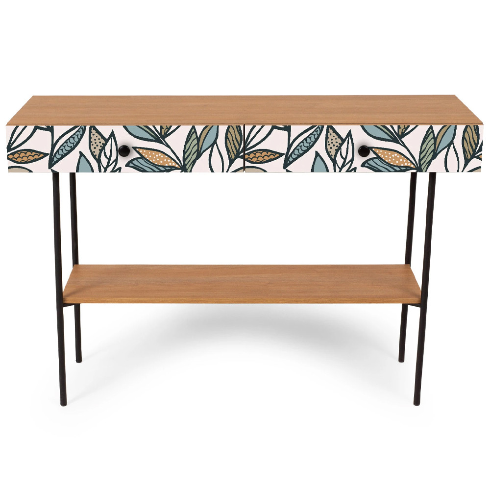 Консоль с принтом на ящиках Elise Console Table
