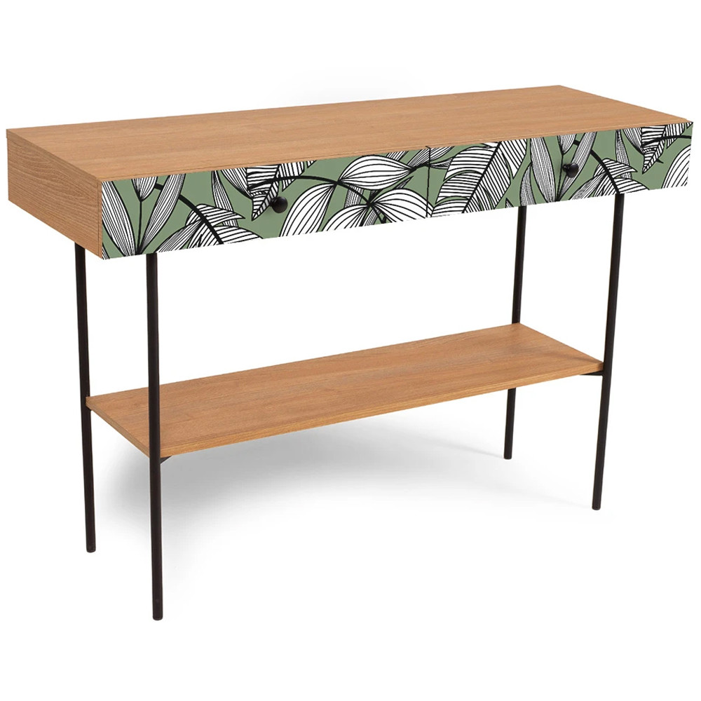 Консоль с принтом на ящиках Elise Console Table