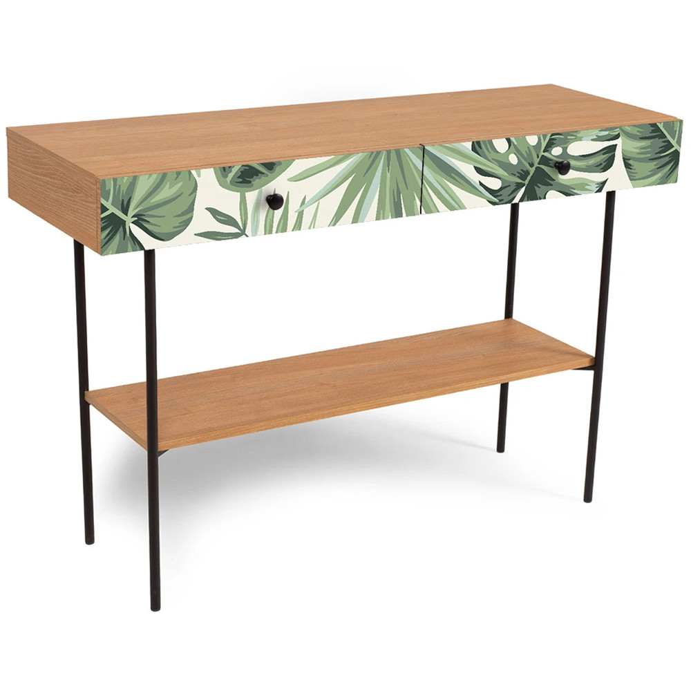 Консоль с принтом на ящиках Elise Console Table