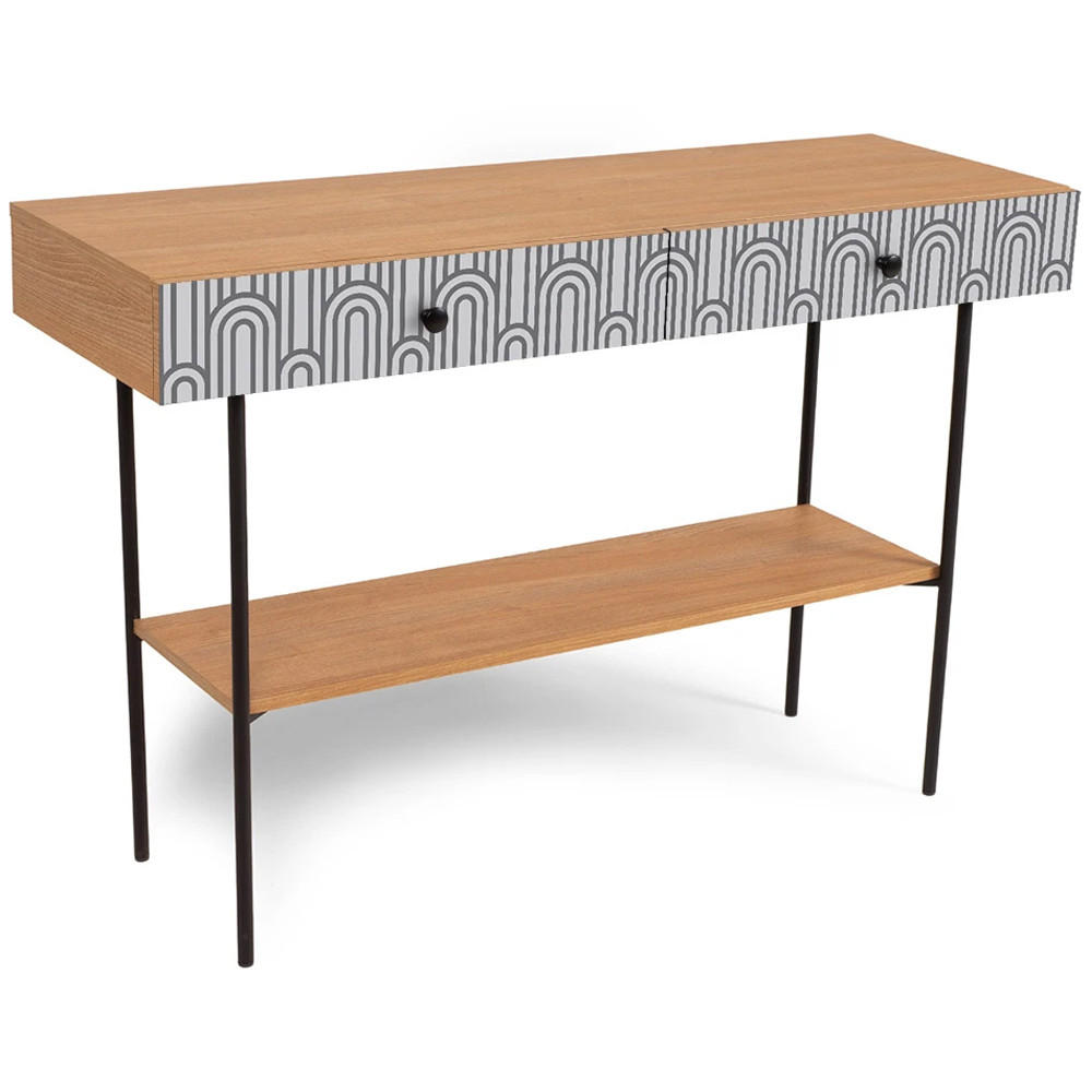 Консоль с принтом на ящиках Elise Console Table