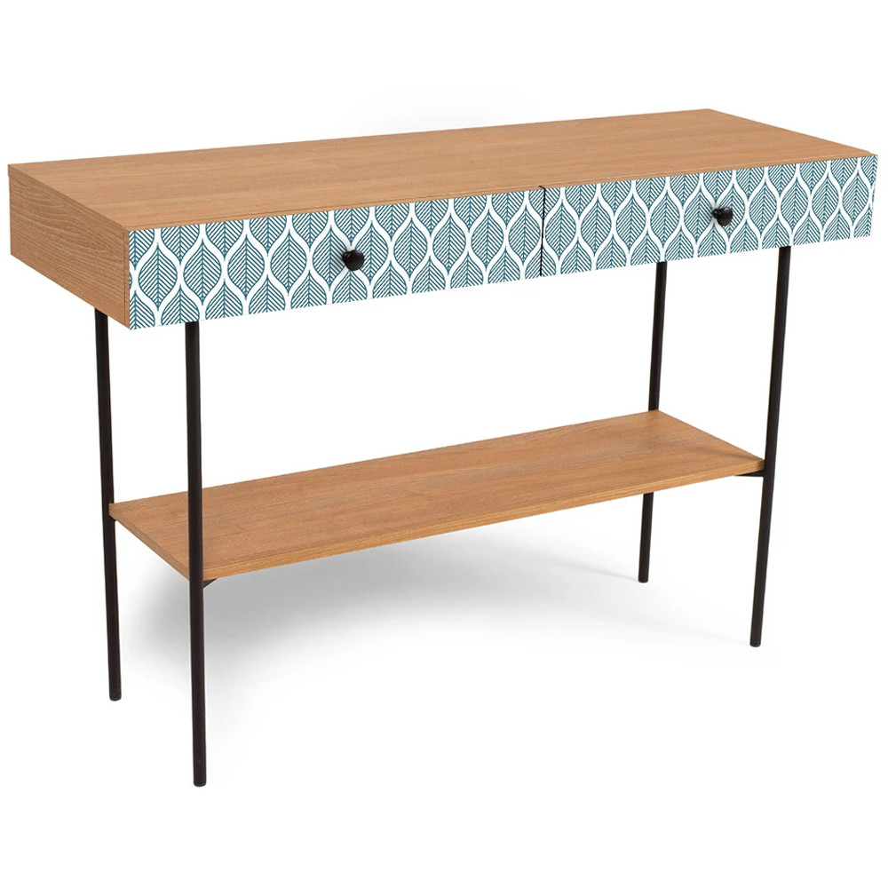 Консоль с принтом на ящиках Elise Console Table