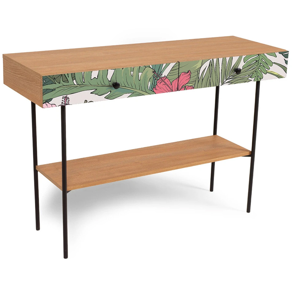 Консоль с принтом на ящиках Elise Console Table