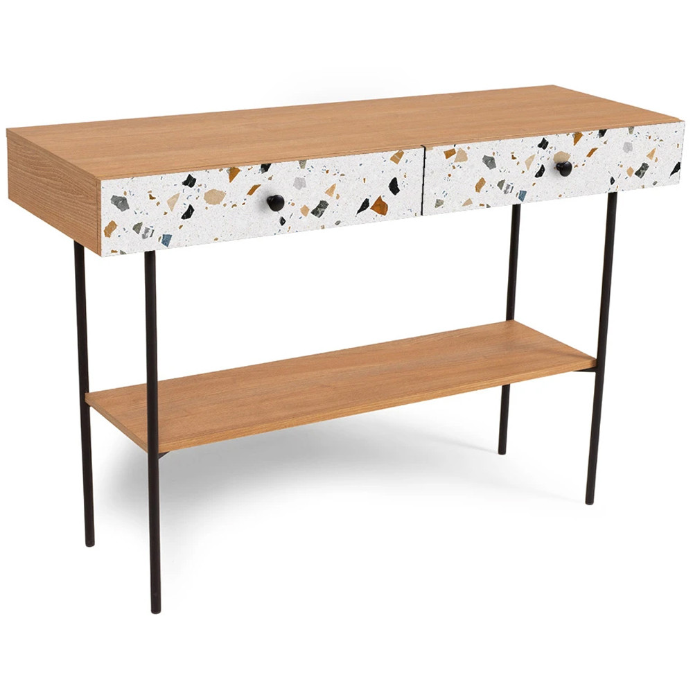 Консоль с принтом на ящиках Elise Console Table