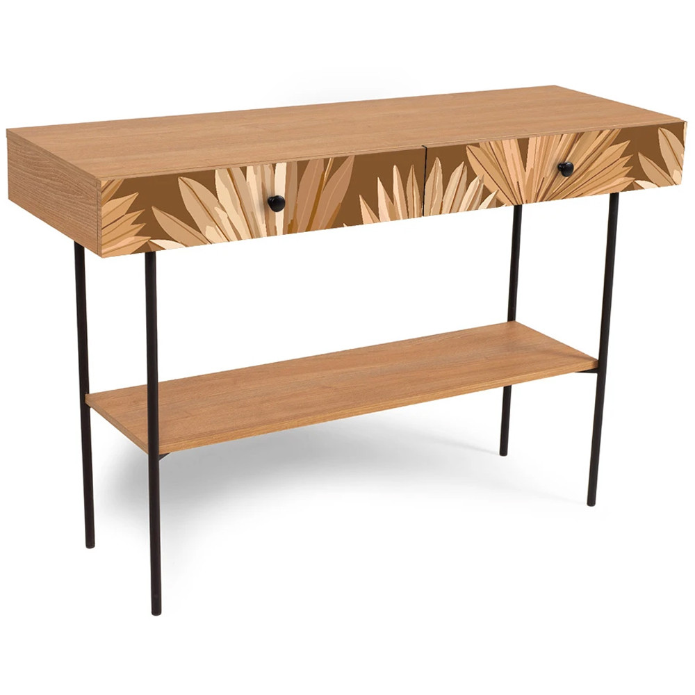 Консоль с принтом на ящиках Elise Console Table