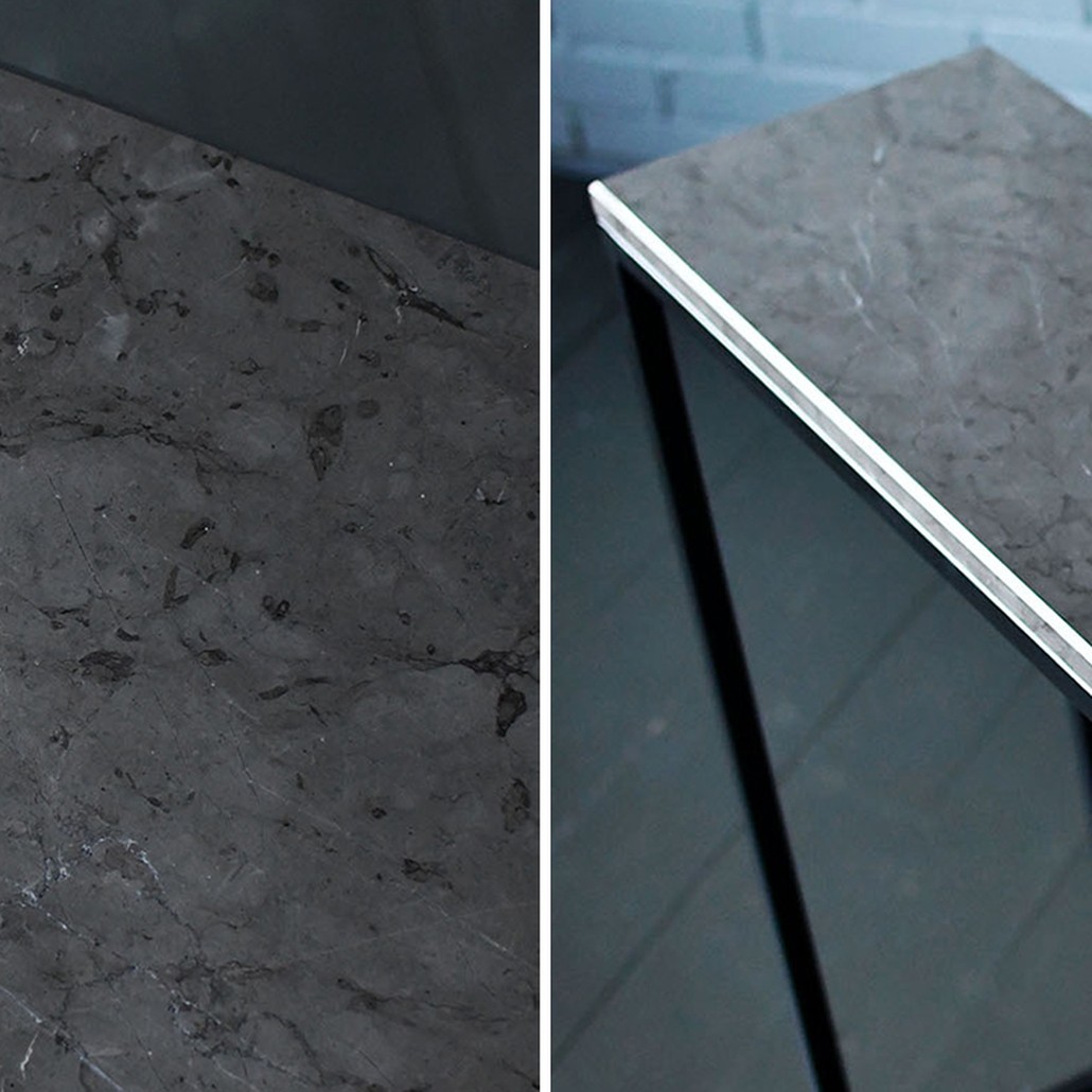 Консоль с серой мраморной столешницей Different Marble Grey