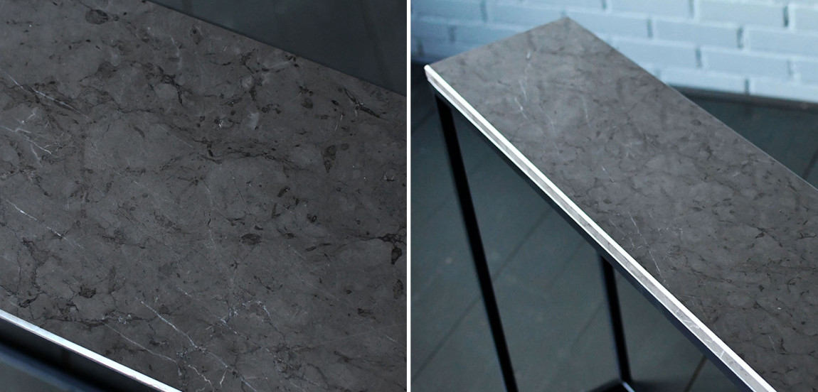 Консоль с серой мраморной столешницей Different Marble Grey