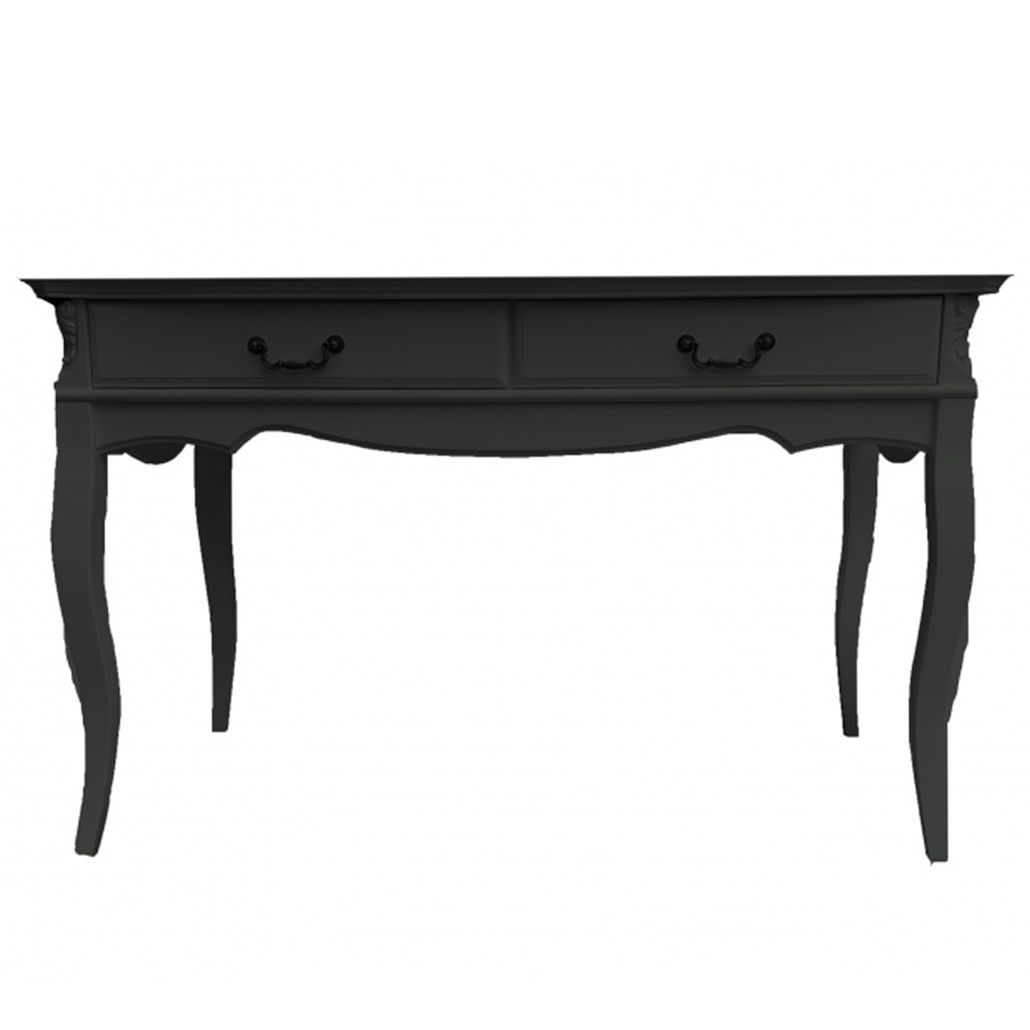 Консоль черного цвета из массива бука в стиле прованс Black Provence