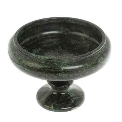 Конфетница из натурального камня змеевик Stone Candy Bowl