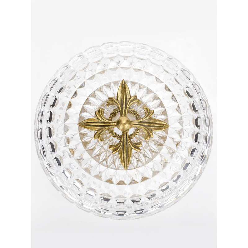 Конфетница из прозрачного рельефного стекла Eden Garden