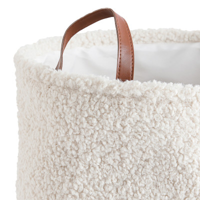 Корзина для белья из ткани букле Boucle Organizers Round