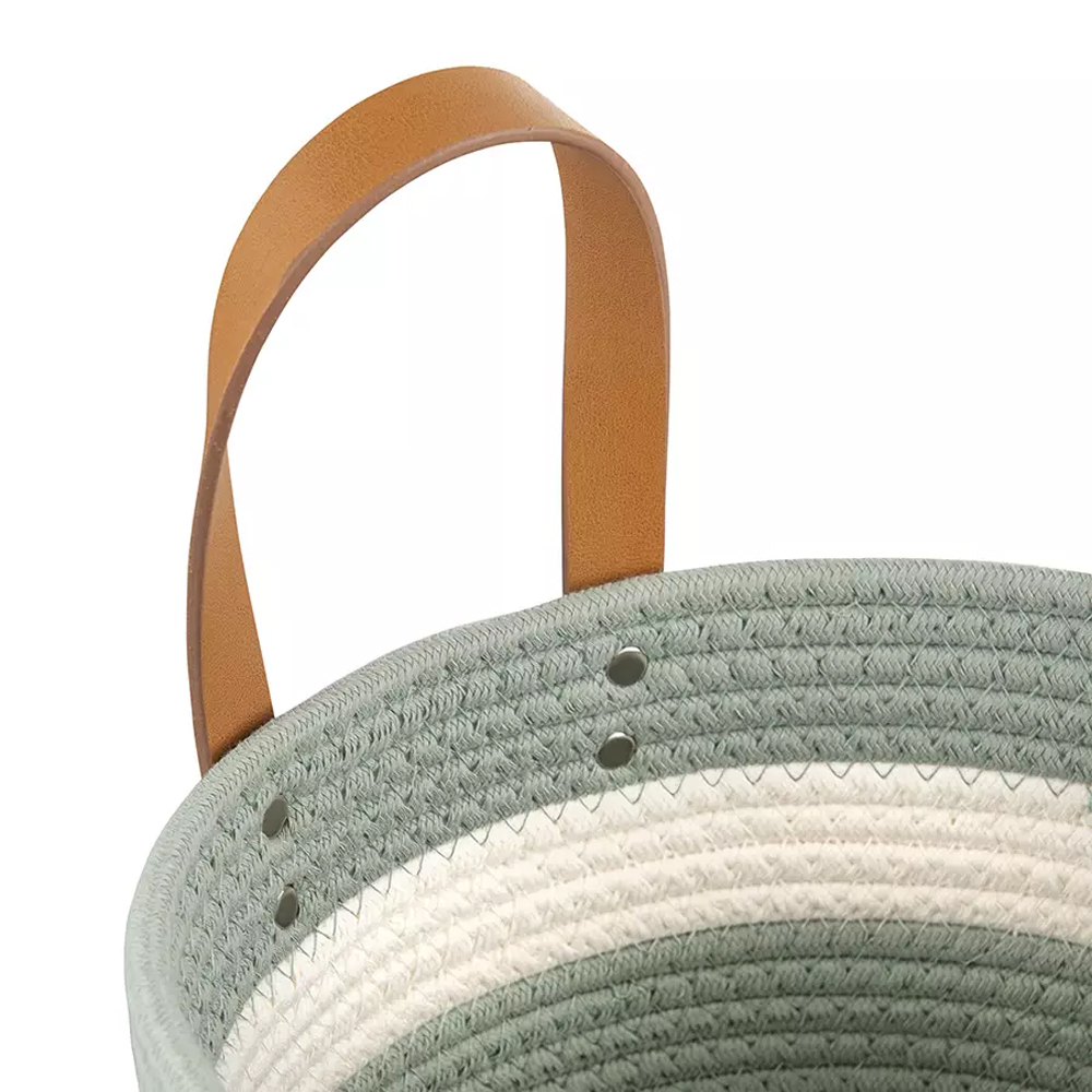 Корзина для хранения с ручками Interlacement Green