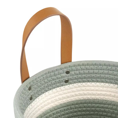 Корзина для хранения с ручками Interlacement Green