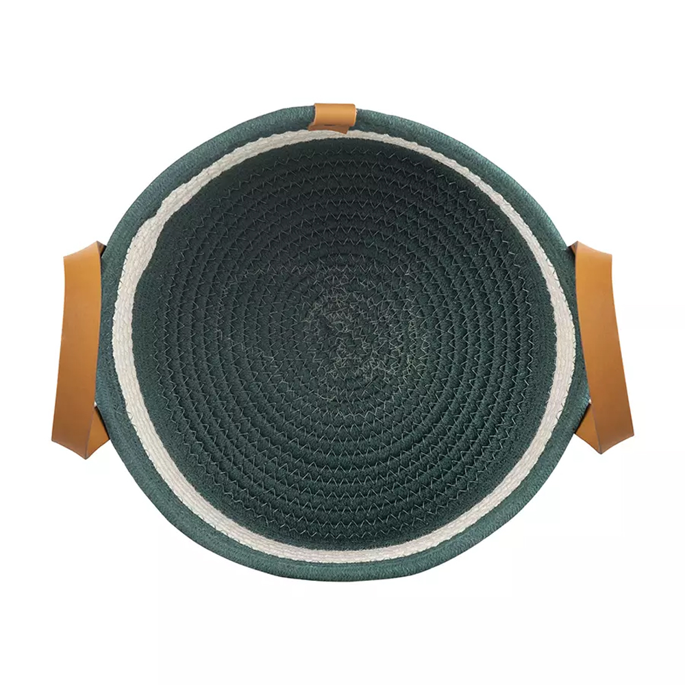 Корзина для хранения с ручками Interlacement Green