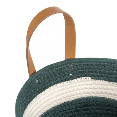 Корзина для хранения с ручками Interlacement Green