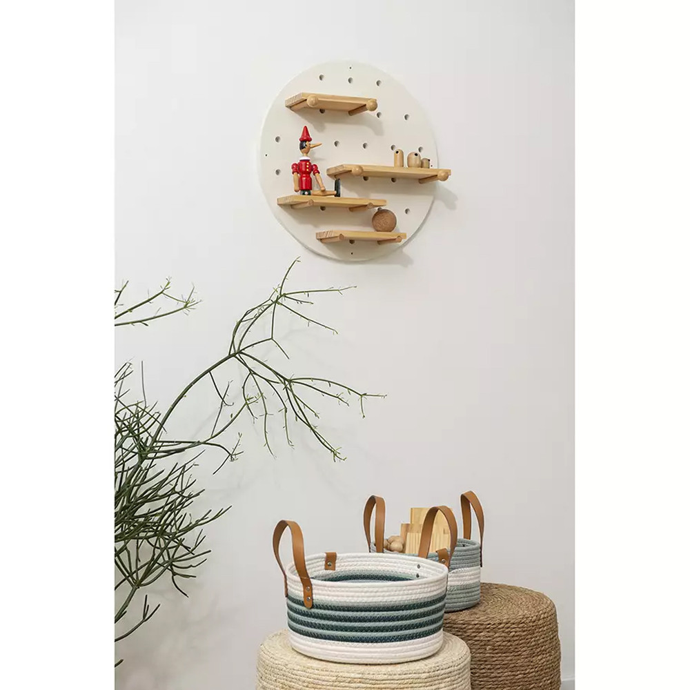 Корзина для хранения с ручками Interlacement Green