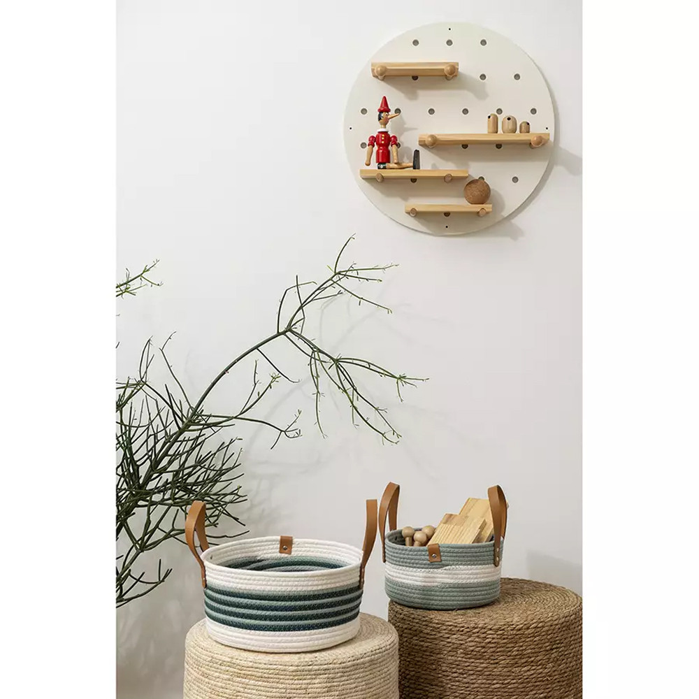 Корзина для хранения с ручками Interlacement Green