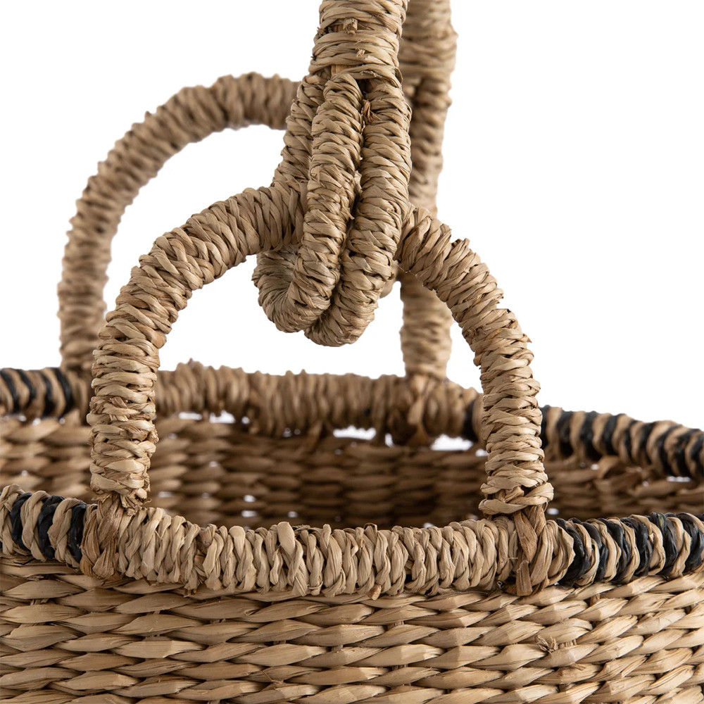 Корзина из плетеного морского тростника Leta Wicker Basket