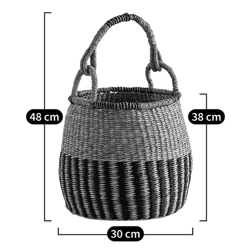 Корзина из плетеного морского тростника Leta Wicker Basket