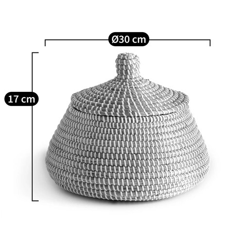 Корзина с крышкой Lindsay Wicker Basket