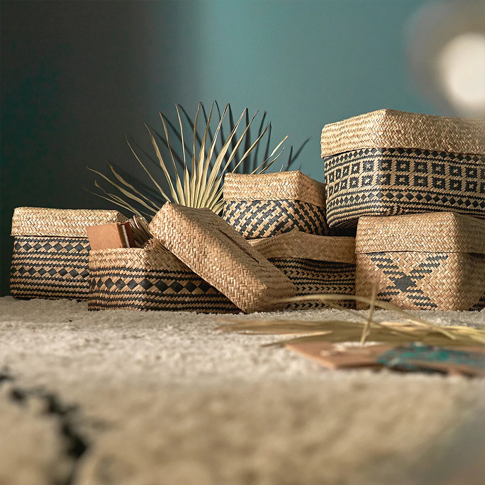 Корзина с крышкой Taji Wicker Basket