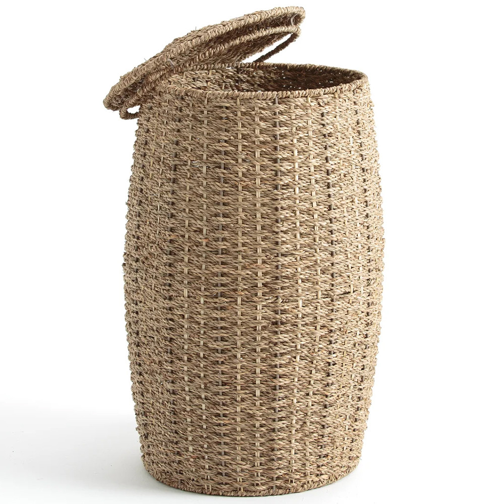 Корзина с крышкой из камыша Chane Wicker Basket