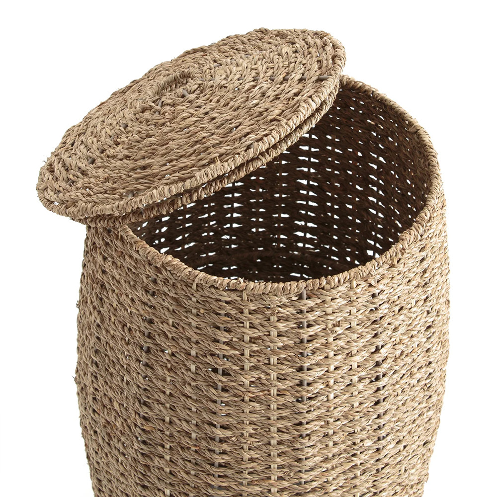 Корзина с крышкой из камыша Chane Wicker Basket