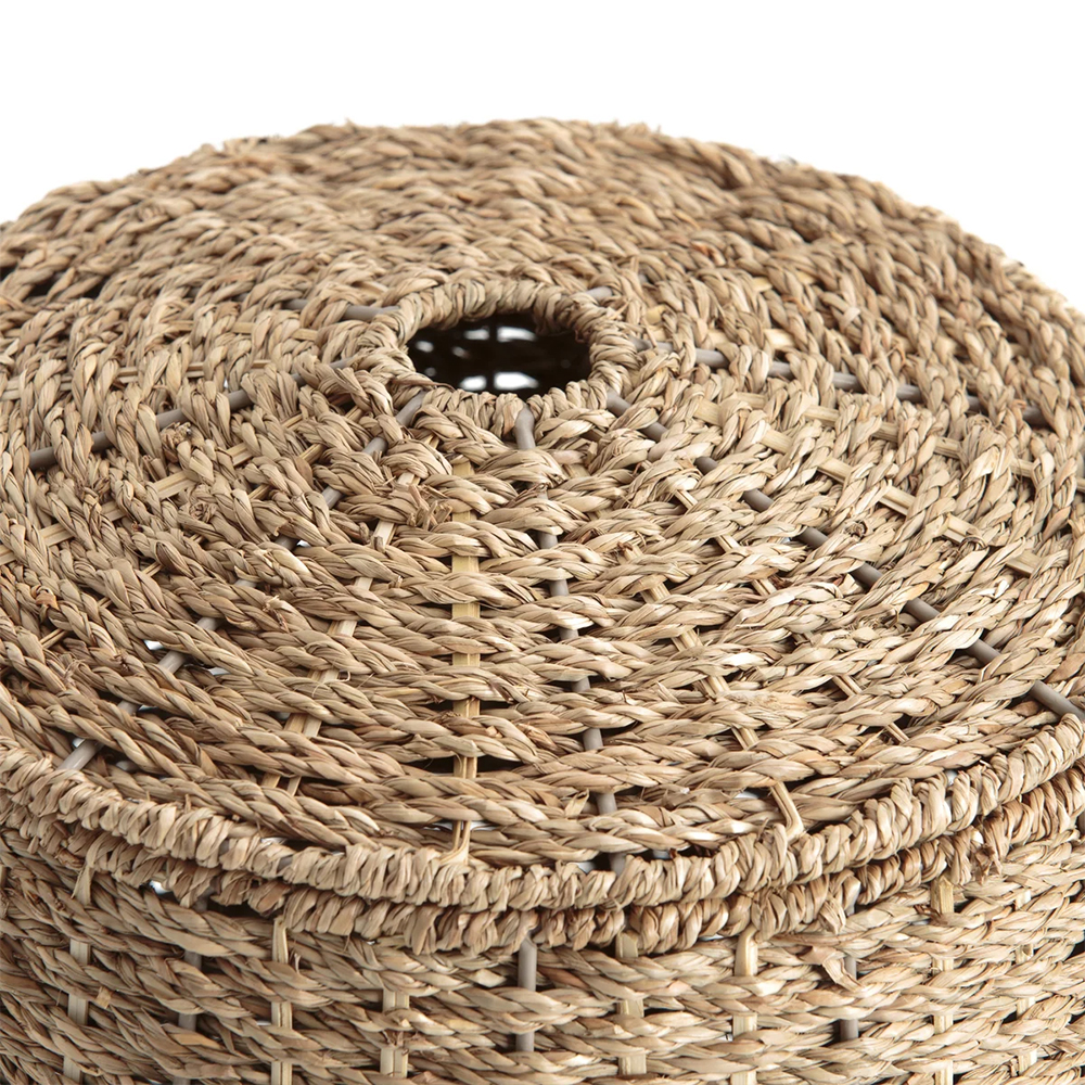 Корзина с крышкой из камыша Chane Wicker Basket