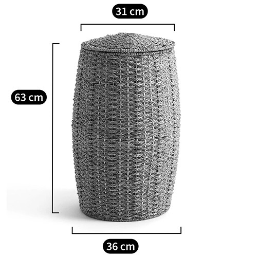 Корзина с крышкой из камыша Chane Wicker Basket