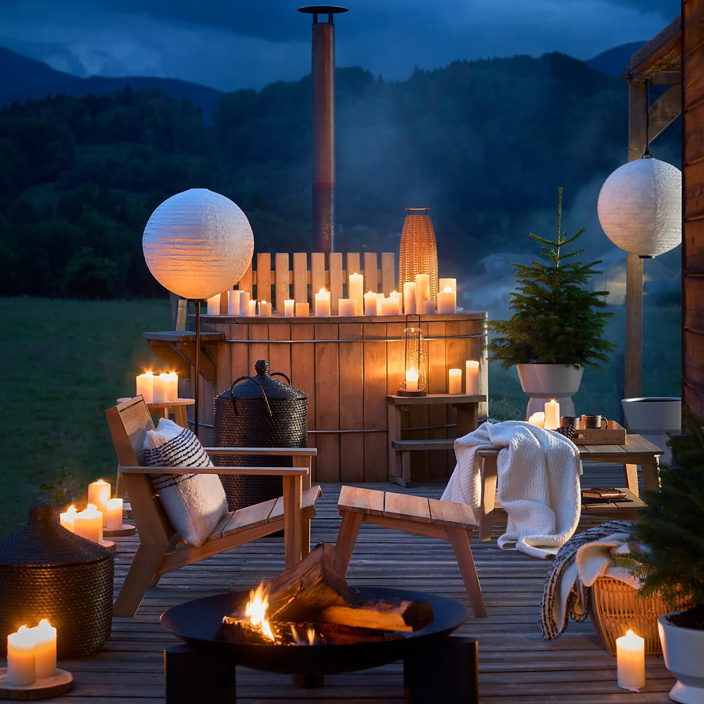 Корзина с крышкой из плетеной рисовой соломы Safiri Wicker Basket