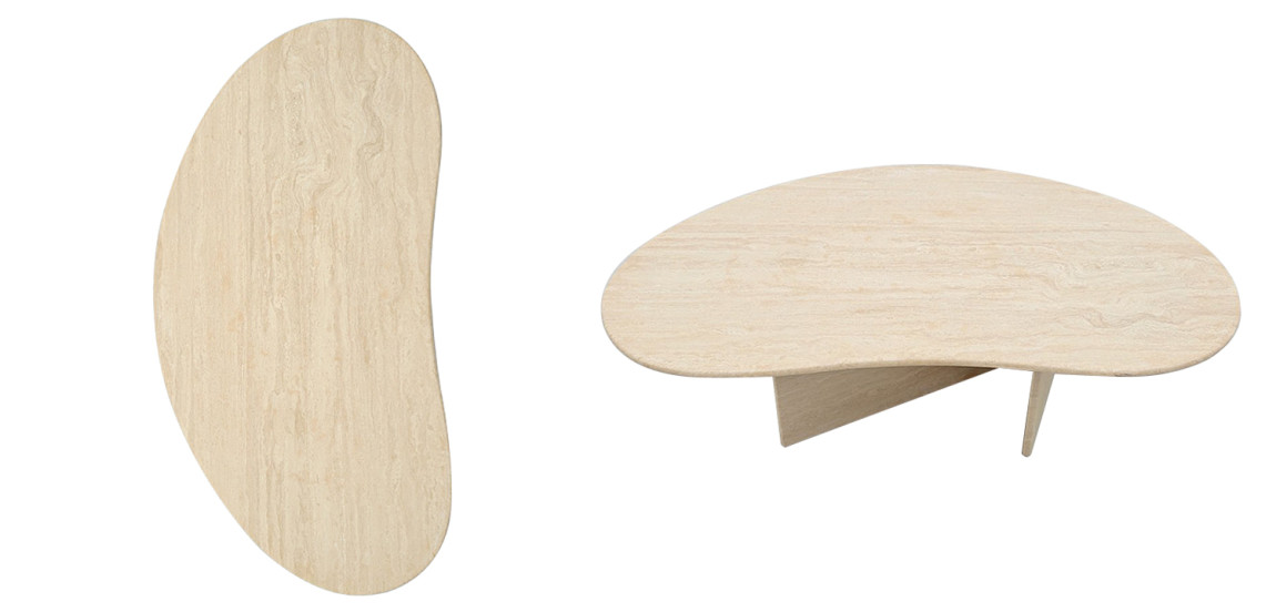 Кофейный стол Abi Travertine Coffee Table